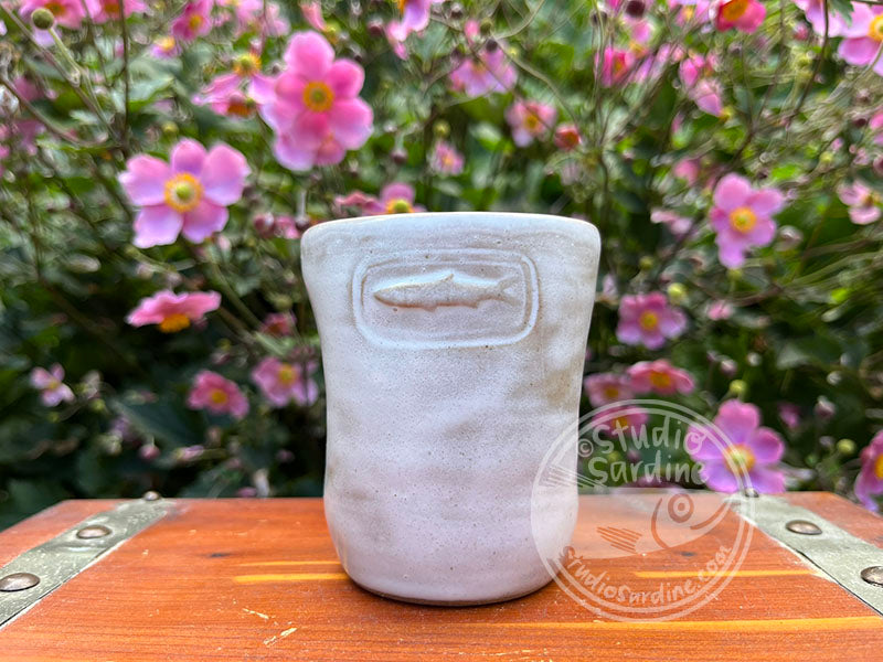 Stamped Sardine Stoneware Dimple Tumbler B