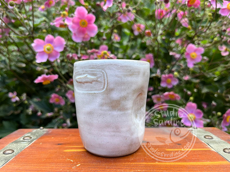 Stamped Sardine Stoneware Dimple Tumbler B