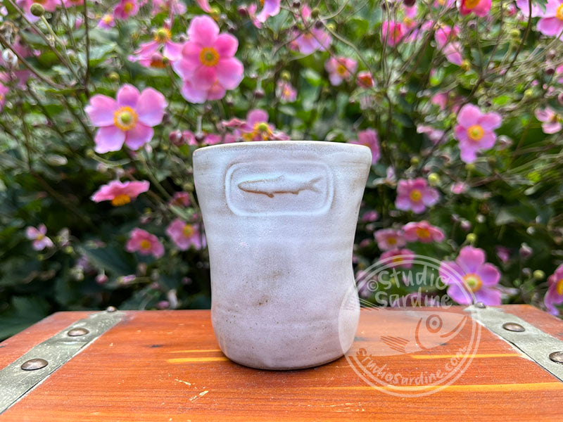 Stamped Sardine Stoneware Dimple Tumbler B