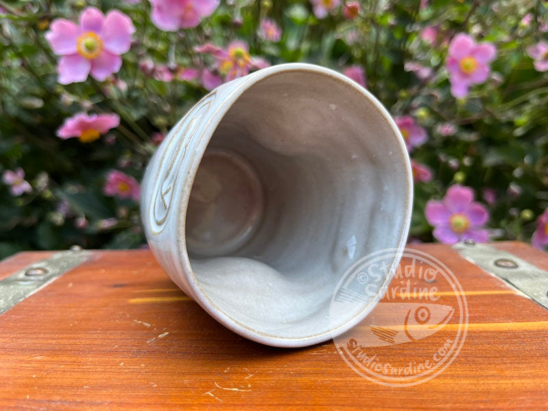 Stamped Whale Stoneware Dimple Tumbler D