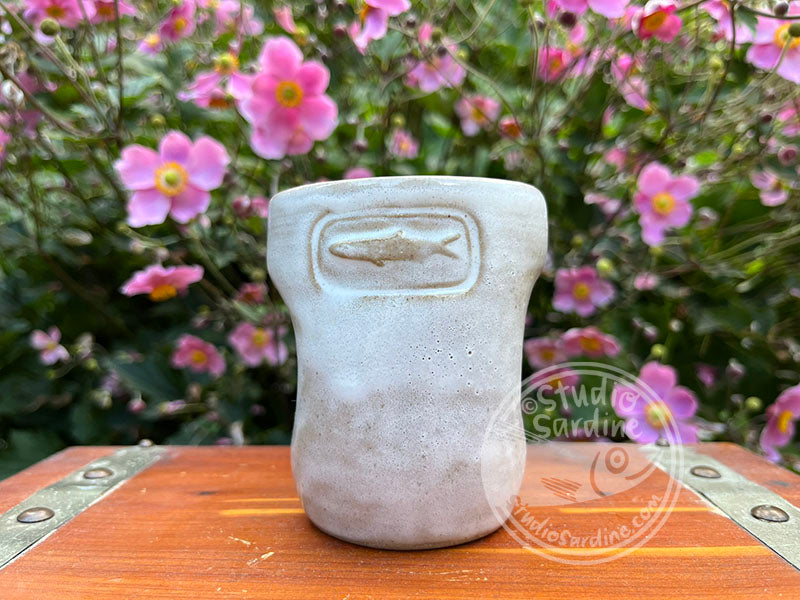 Stamped Sardine Stoneware Dimple Tumbler E