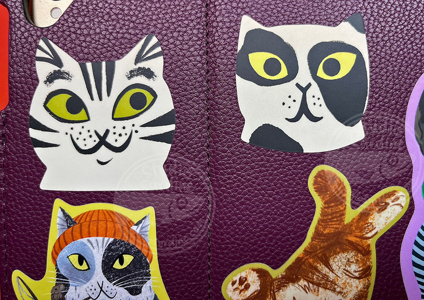 Bright Eyed Kitty Cats Matte Sticker Sheet