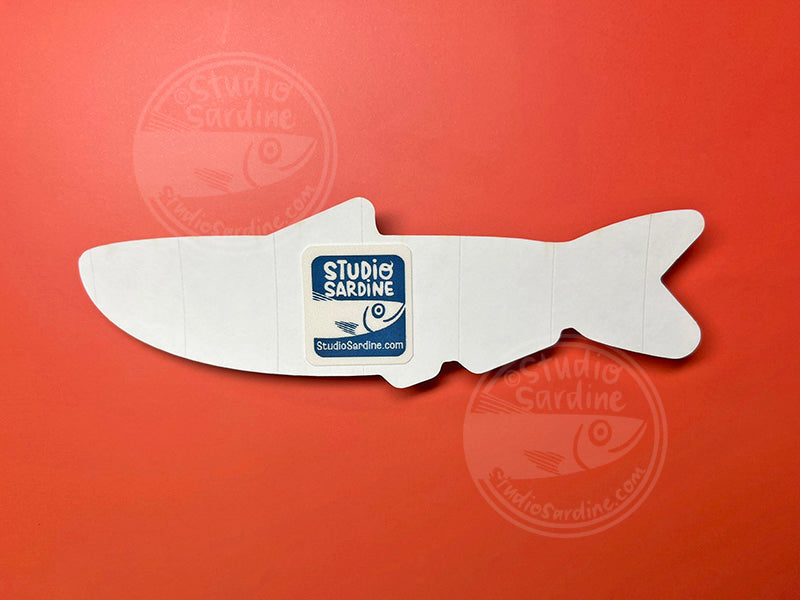 Sparkle Sardine Holographic Glitter Sticker