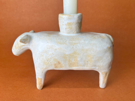 Stark Sheep taper candle holder