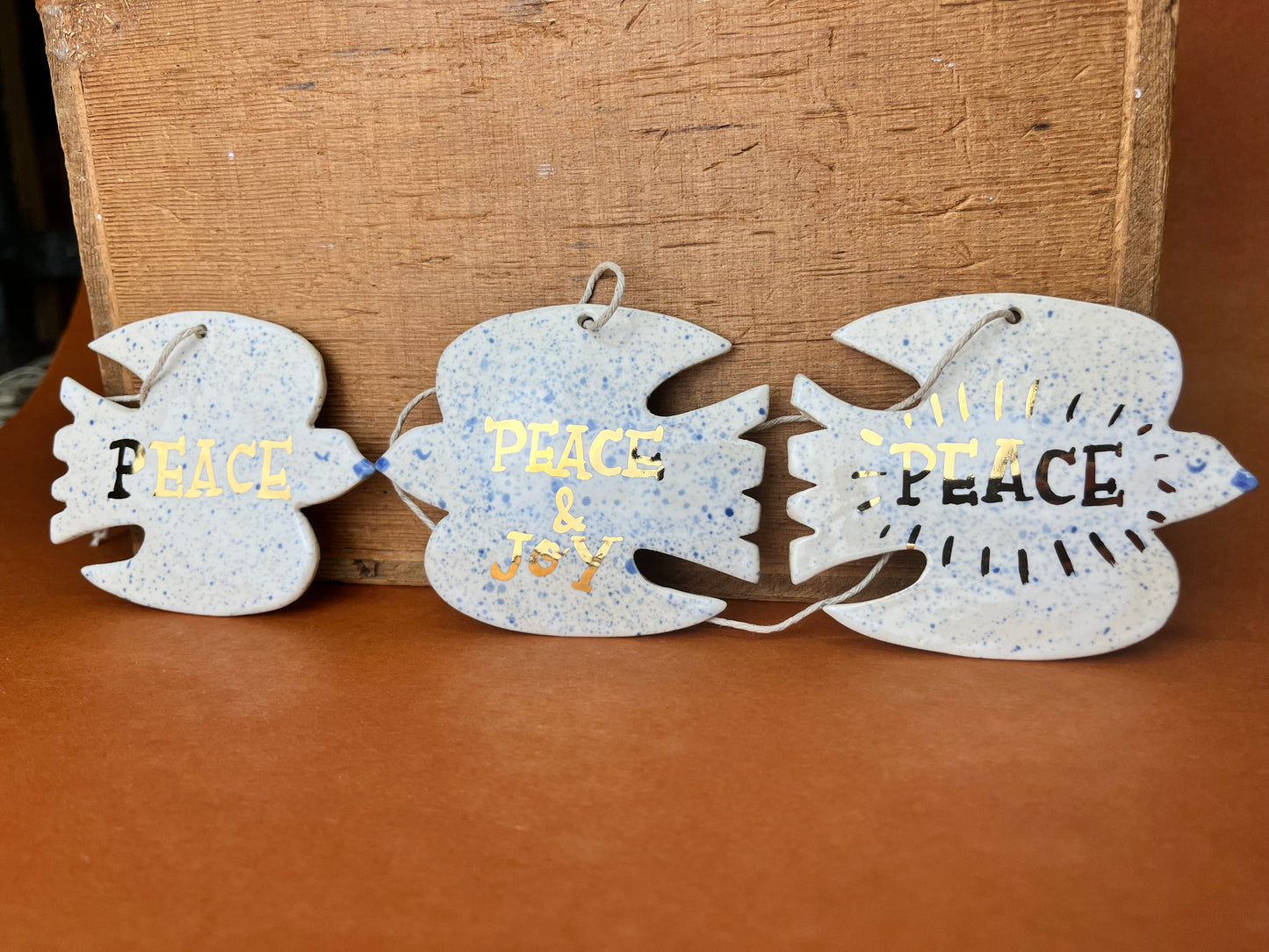 Peace doves ornaments