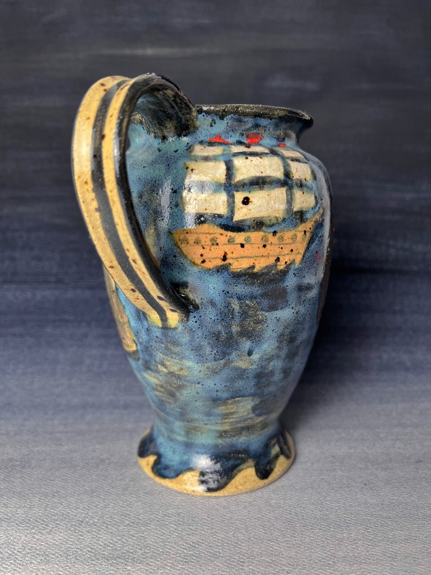 Sea Monster Handled Vase