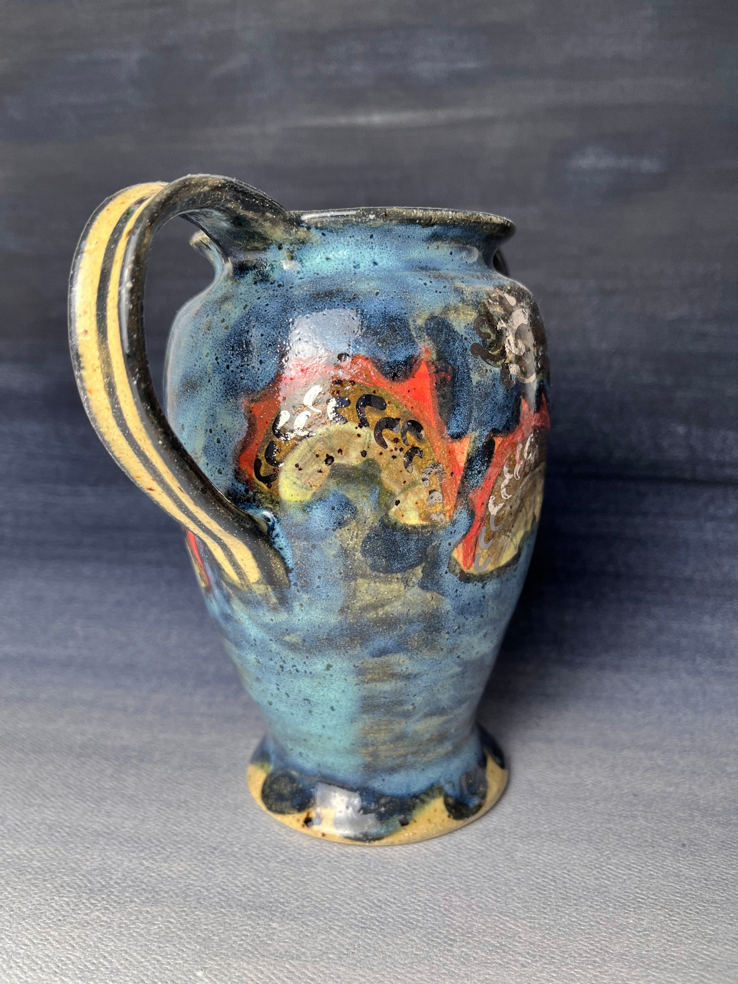 Sea Monster Handled Vase