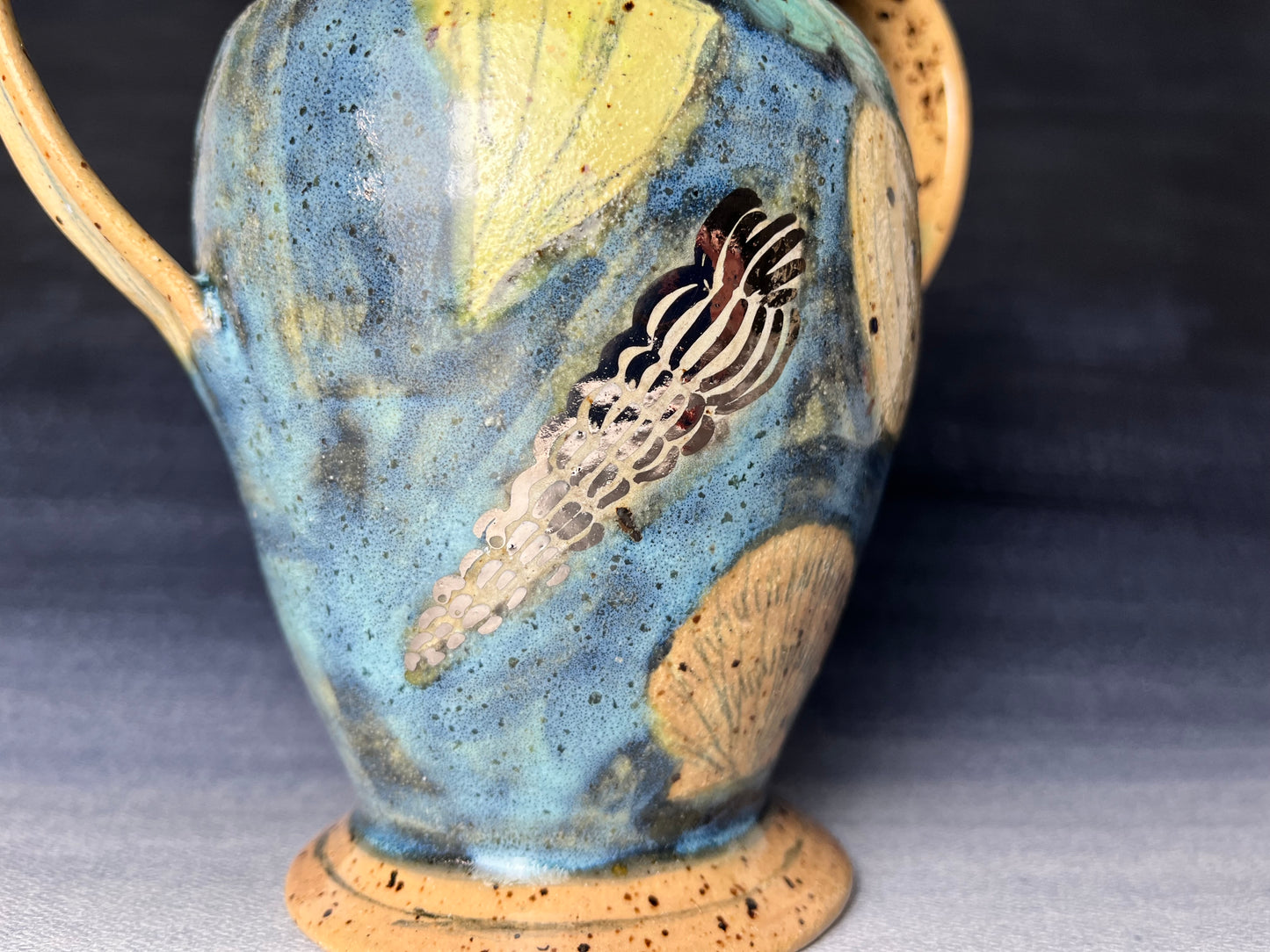 Seashell Handled Vase