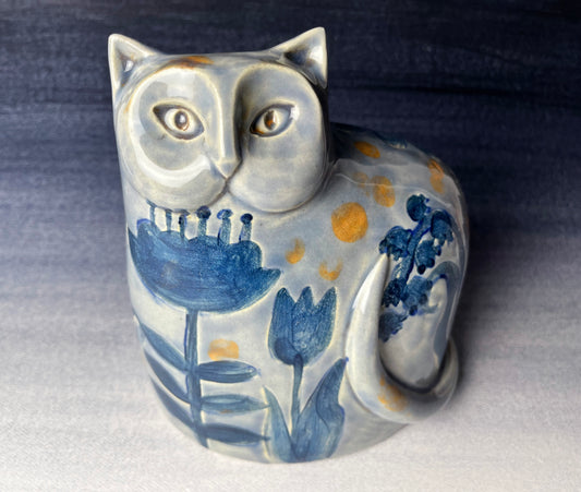 Bluebell The Cat Stoneware Sculpture