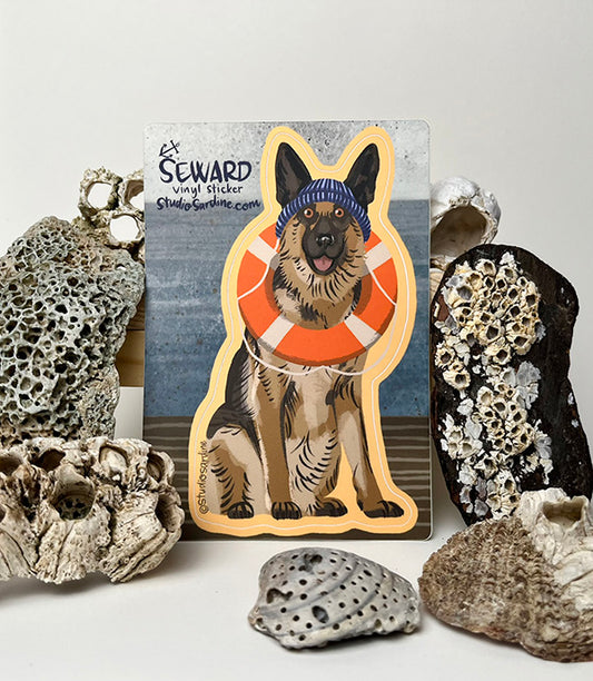 Seward, the German Shepherd Dog, Sticker Sheet