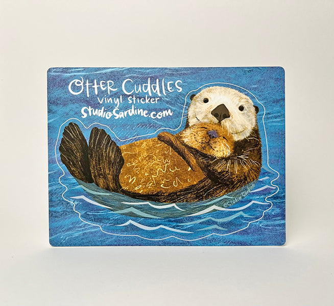 Cuddly Otters Sticker