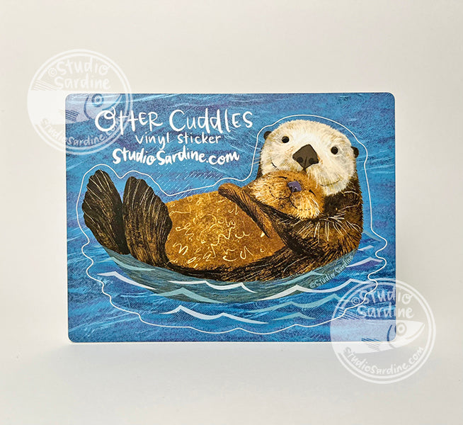 Cuddly Otters Sticker