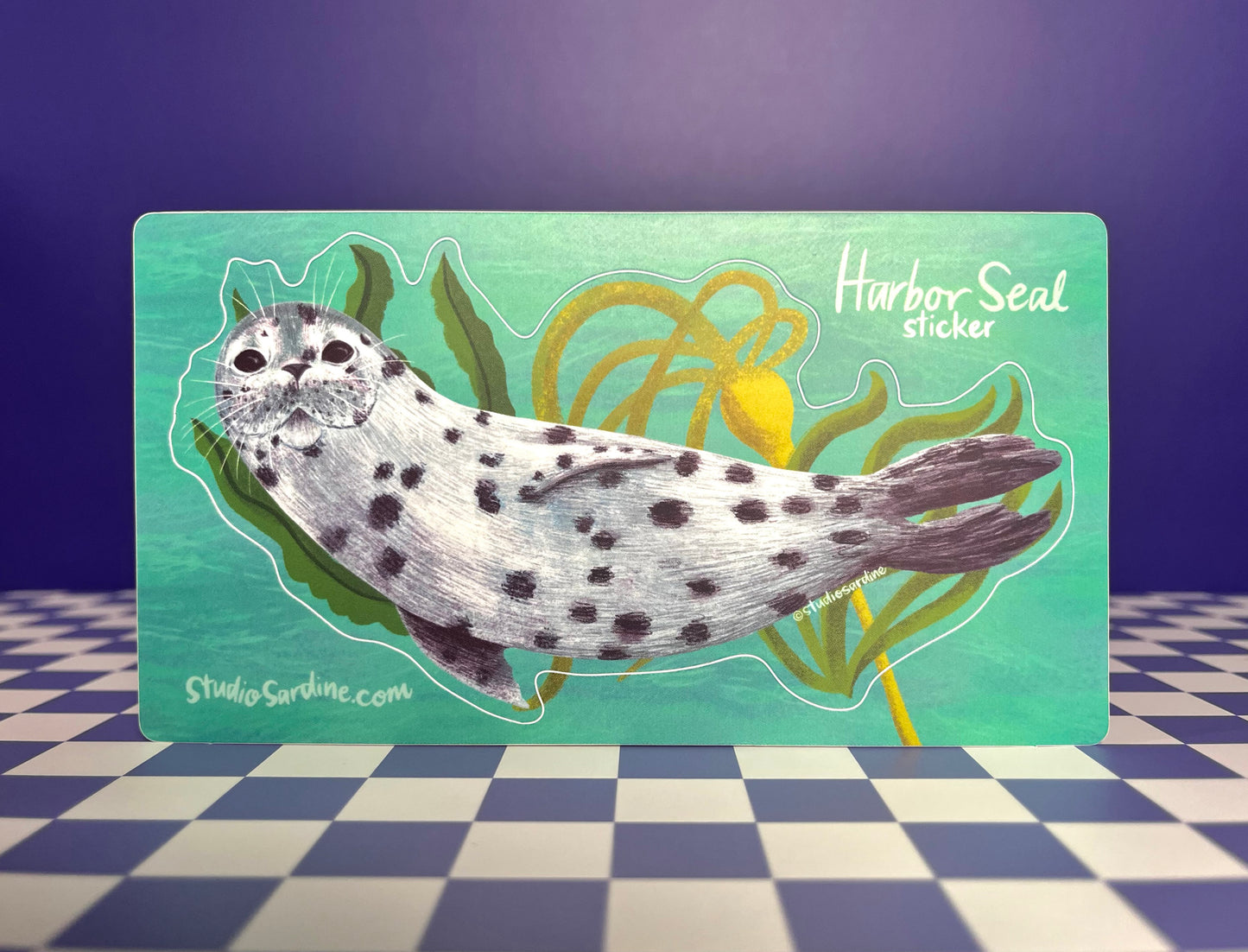 Harbor Seal sticker- Improved!