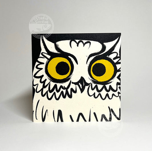 Studio Sardine Emote Notes individual mini note cards, Focused Owl