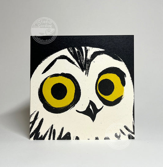 Studio Sardine Emote Notes individual mini note cards, Cheeky Owl