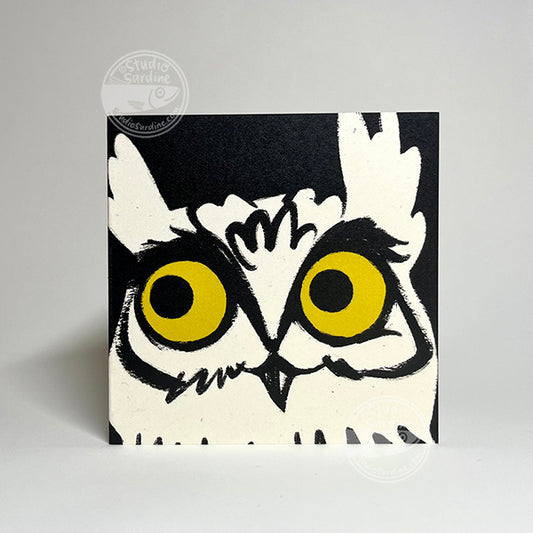 Studio Sardine Emote Notes individual mini note cards, Optimistic Owl