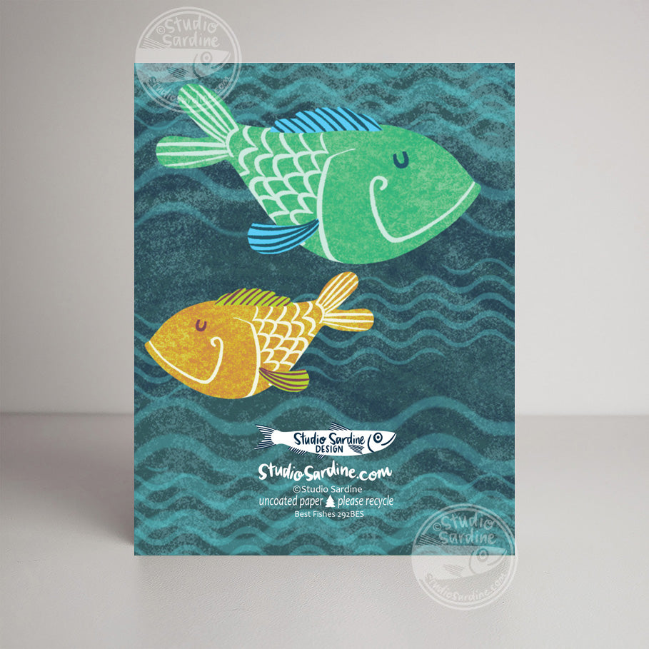 Best Fishes A2 size (5.5" x 4.25") notecards