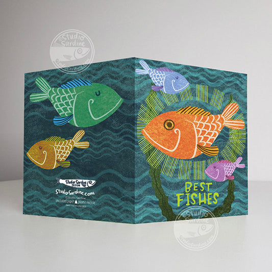 Best Fishes A2 size (5.5" x 4.25") notecards
