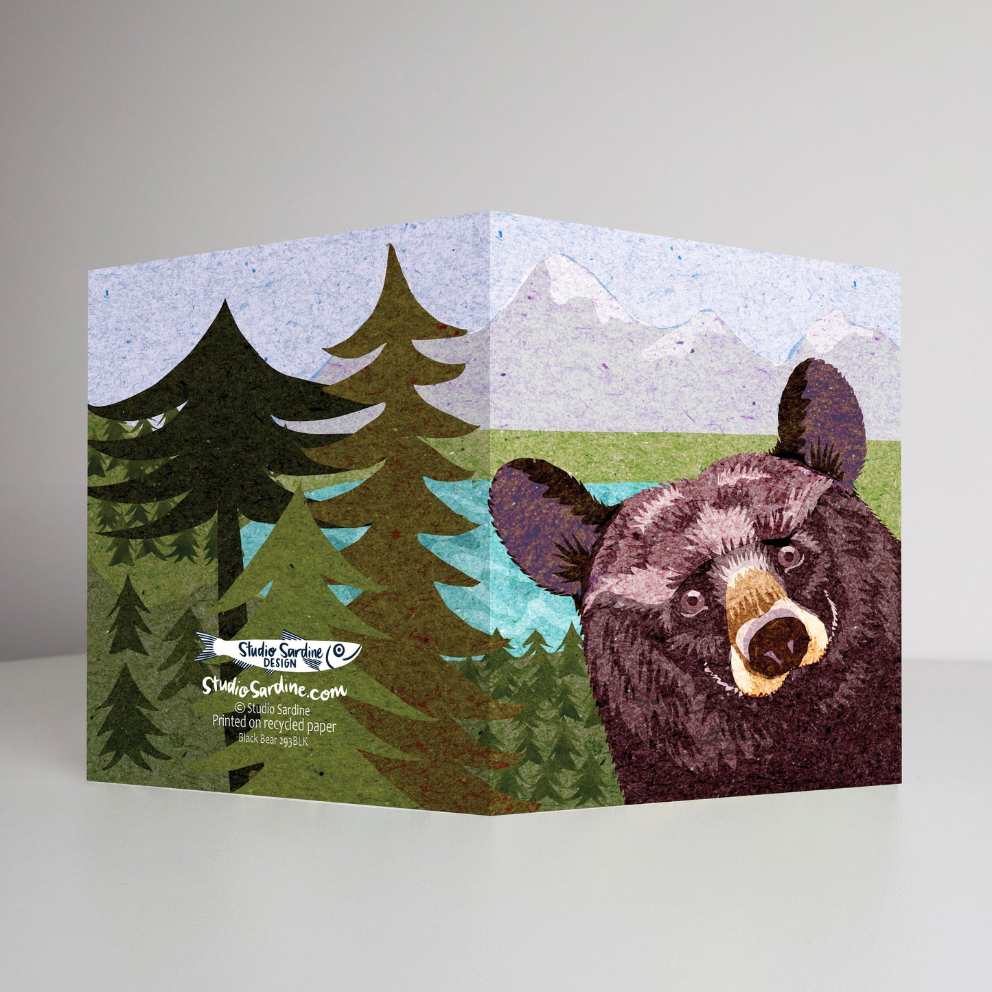 Black Bear A2 size (5.5" x 4.25") notecards