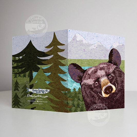 Black Bear A2 size (5.5" x 4.25") notecards