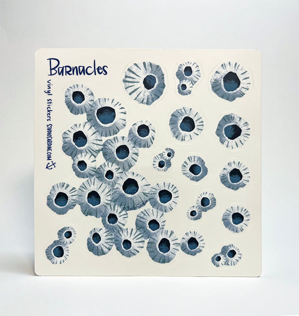 Blue Barnacles durable sticker sheet