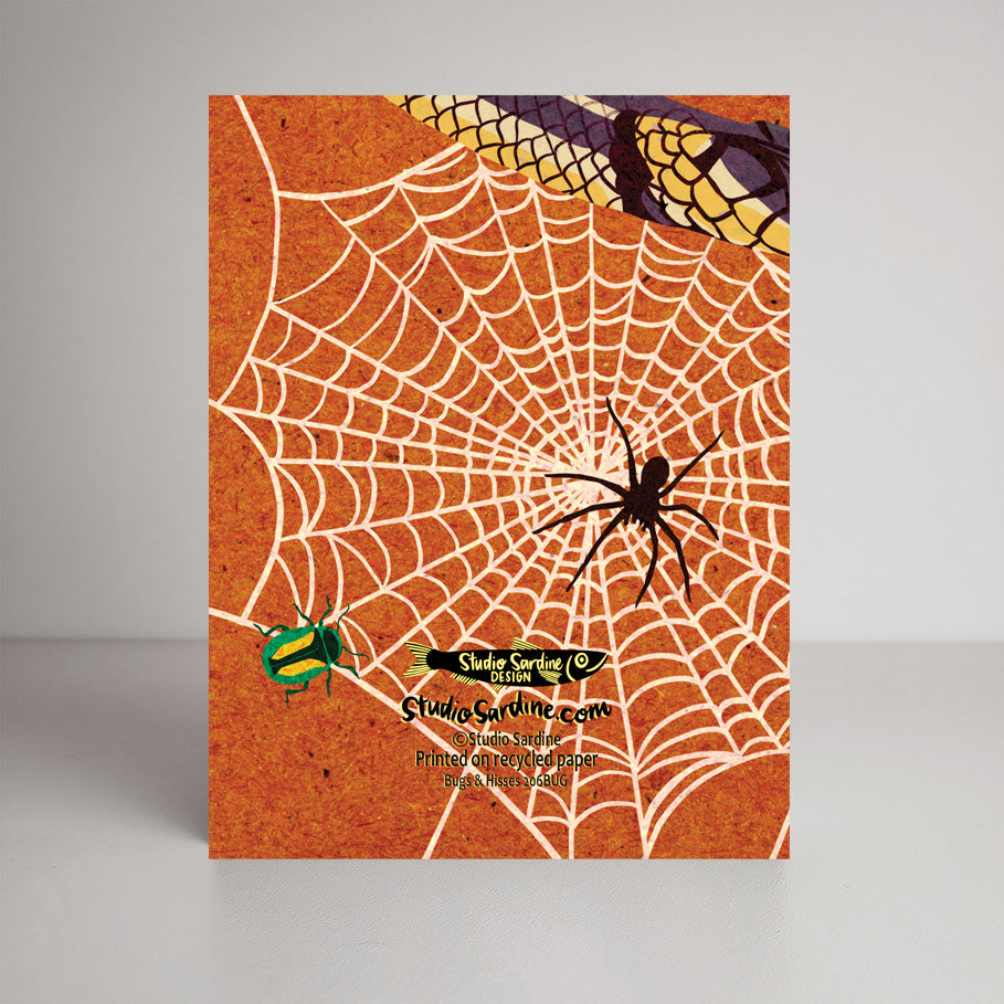 Bugs and Hisses A2 size (5.5" x 4.25") notecards