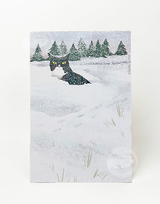 Snow Cats 4" x 6" notepads, 25 pages each