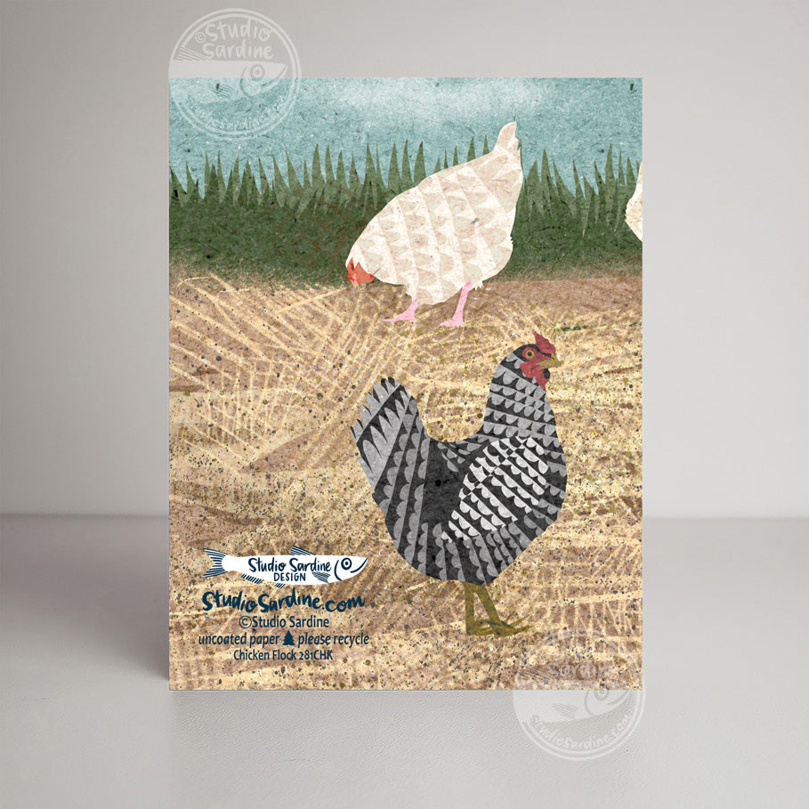 Chicken Flock A2 size (5.5" x 4.25") notecards