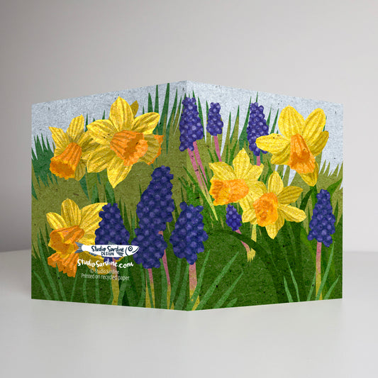 Spring Bulbs A2 size (5.5" x 4.25") notecards