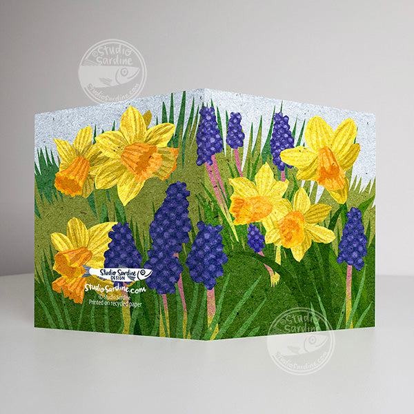 Spring Bulbs A2 size (5.5" x 4.25") notecards