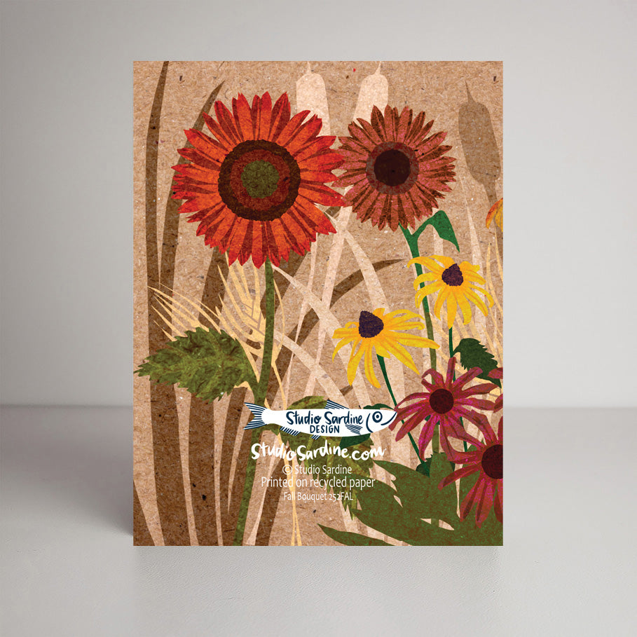 Fall Floral A2 size (5.5" x 4.25") notecards