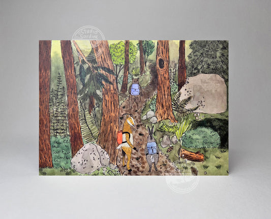 Hiking Crew A7 Size Notecards, Blank Greeting Cards