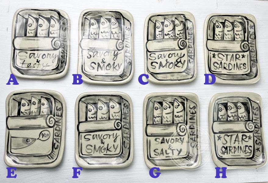 Studio Sardine Hand-painted Sardine Dishes