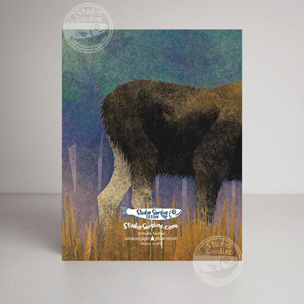 Studio Sardine Moose A2 size (5.5" x 4.25") notecards, Blank Greeting Cards