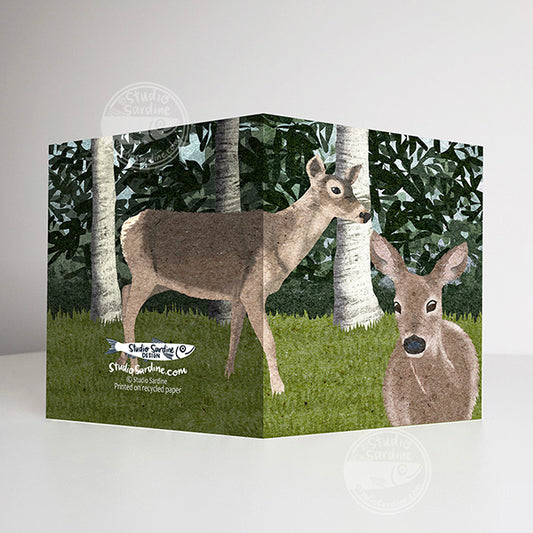 Mule Deer A2 size (5.5" x 4.25") notecards