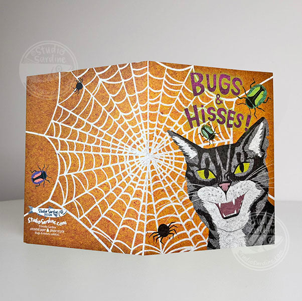 Bugs and Hisses A2 size (5.5" x 4.25") notecards