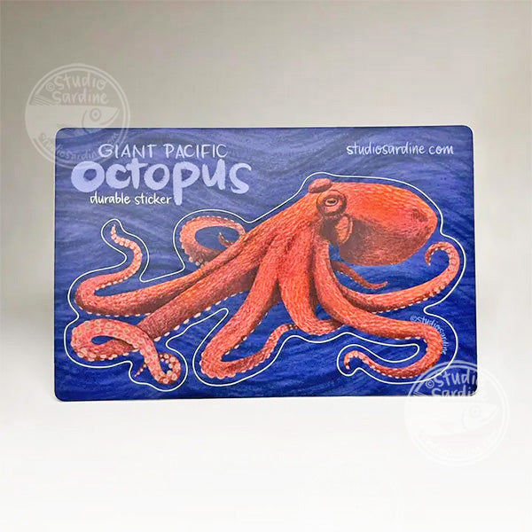 Giant Pacific Octopus durable Sticker Sheet
