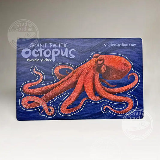 Studio Sardine Giant Pacific Octopus durable Sticker Sheet
