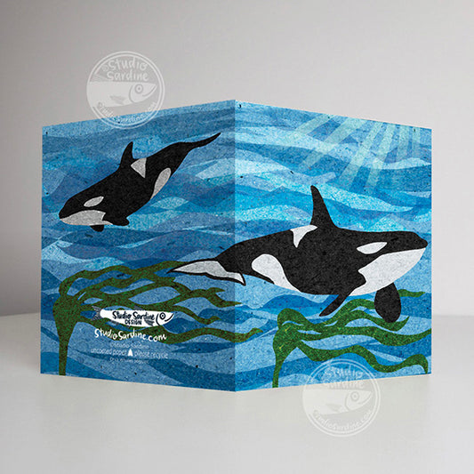 Orcas A2 size (5.5" x 4.25") notecards