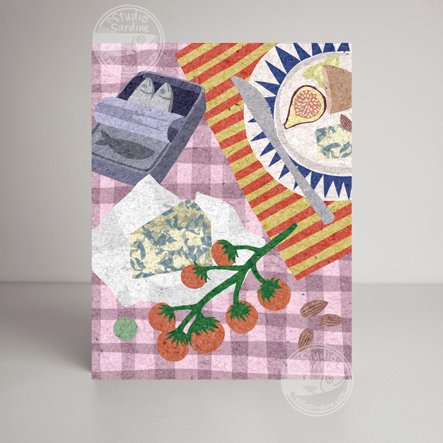 Gourmet Picnic A2 size (5.5" x 4.25") notecards