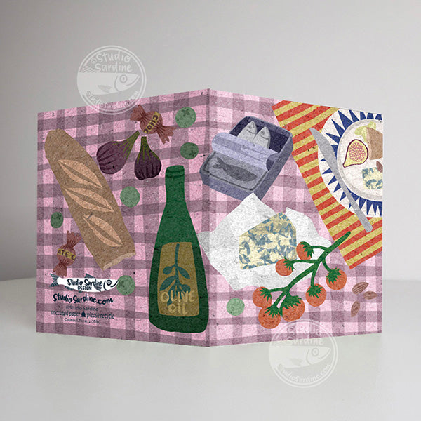 Gourmet Picnic A2 size (5.5" x 4.25") notecards