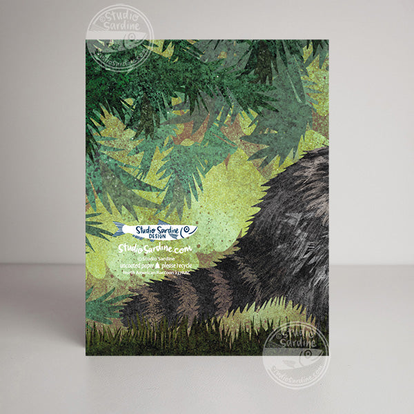 Studio Sardine Racoon A2 size (5.5" x 4.25") notecards, Blank Greeting Cards
