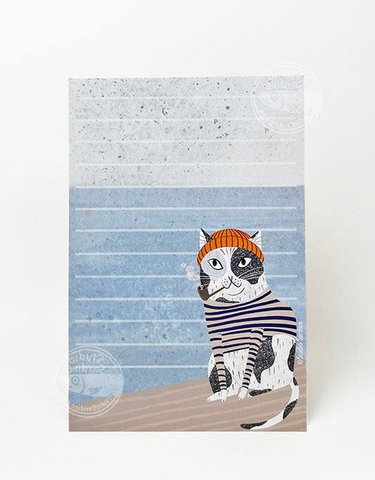 Sailor Cat 4" x 6" notepads, 25 pages each