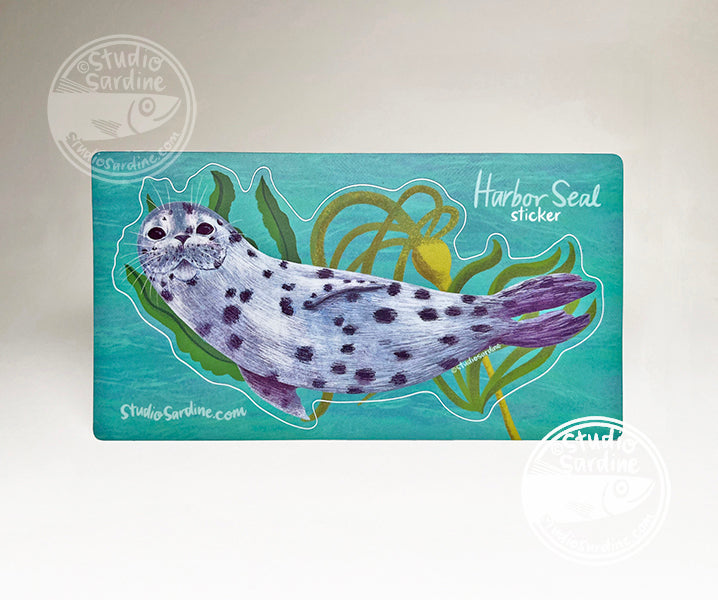 Studio Sardine Harbor Seal sticker