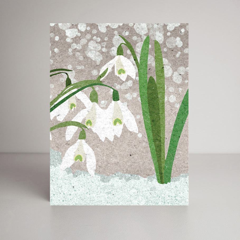 Snowdrops A2 size (5.5" x 4.25") notecards