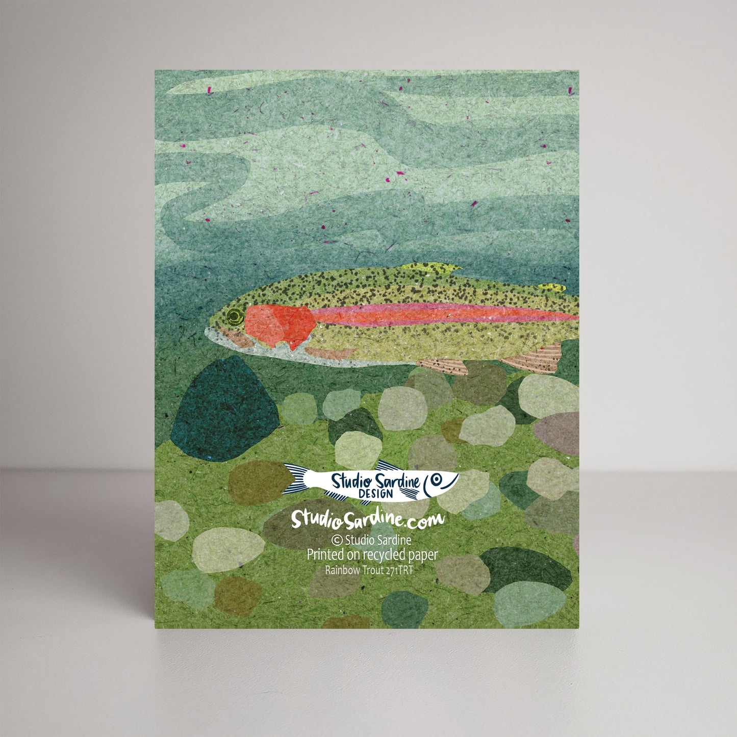 Rainbow Trout A2 size (5.5" x 4.25") notecards