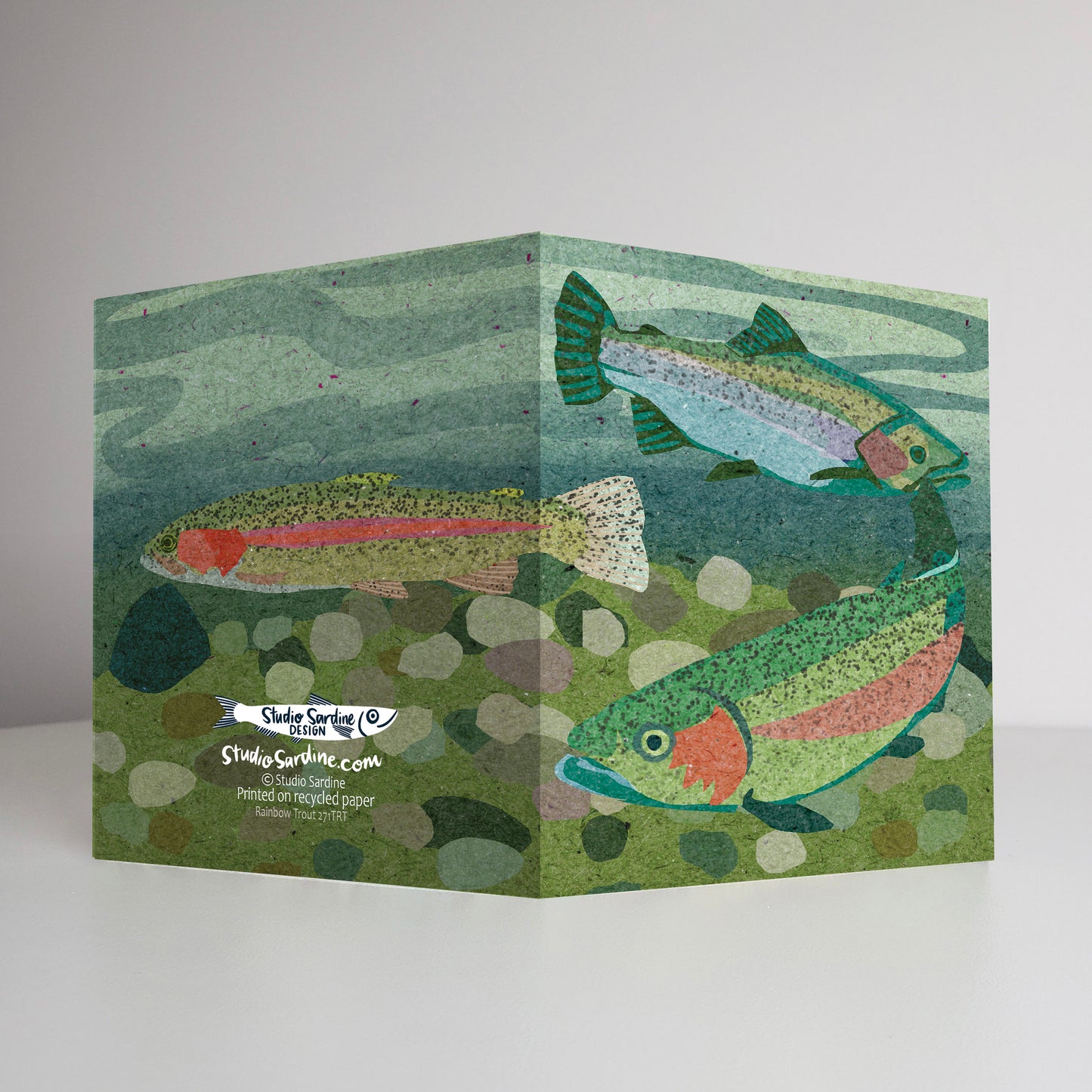 Rainbow Trout A2 size (5.5" x 4.25") notecards