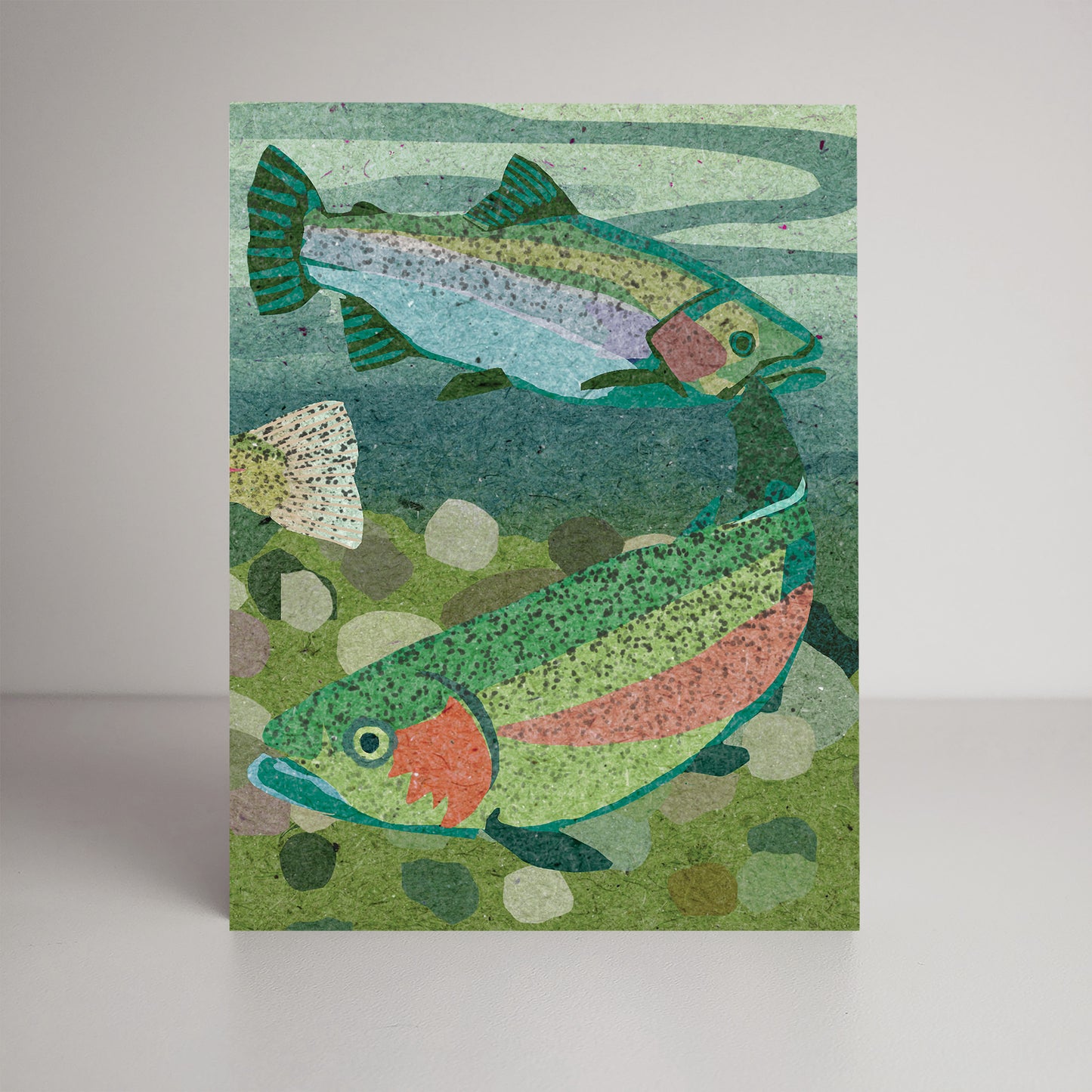 Rainbow Trout A2 size (5.5" x 4.25") notecards