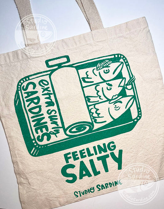Studio Sardine Feeling Salty Surly Sardine Totebag