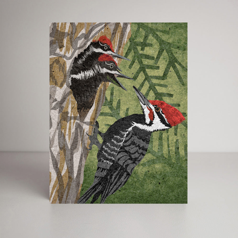 Pileated Woodpecker A2 size (5.5" x 4.25") notecards